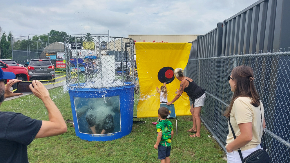 Northumberland OPP Detachment participated in a charity dunk tank in Campbellford.