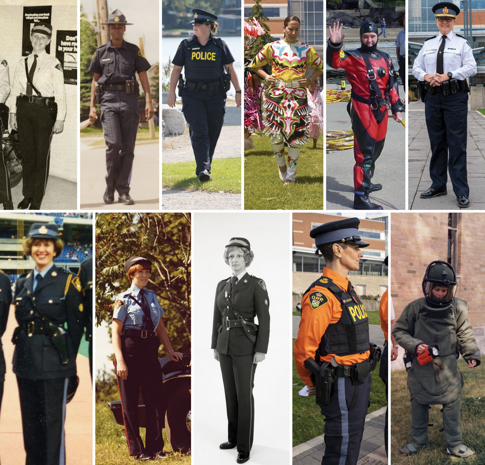 Collage of Women in Uniform
