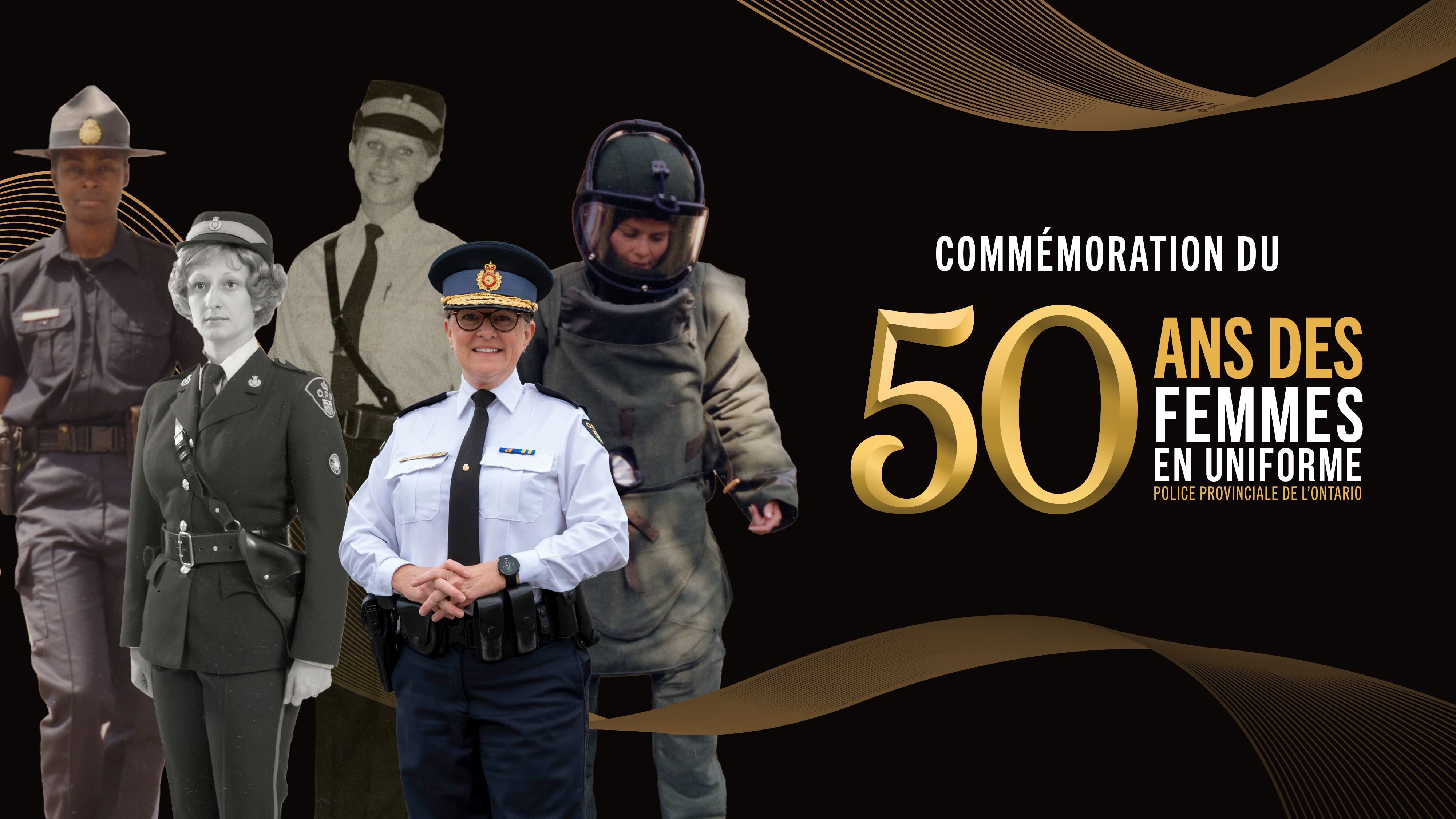Commémoration du 50e anniversaire de l’arrivée des premières agentes à  la Police provinciale