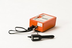 A.L.E.R.T. roadside breath testing machine, 1980s.
