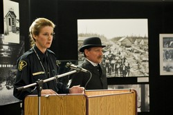 Ouverture de l'exposition Frontières au Musée de l'OPP, le 30 avril 2009.