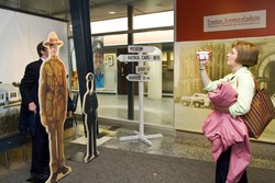 Ouverture de l'exposition Frontières au Musée de l'OPP, le 30 avril 2009.